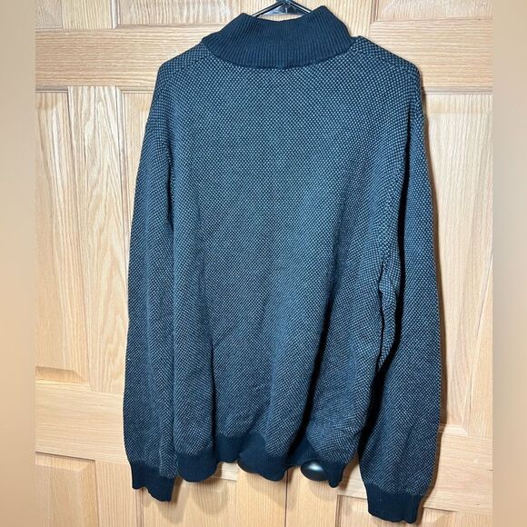Mens 2XL GOODFELLOW & CO Big & Tall  1/4 Zip Collared Sweatshirt Gray Black NWT - Picture 5 of 7